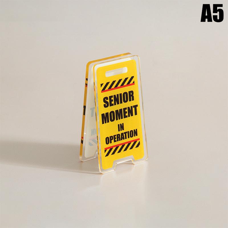 Acrylic Desk Sign "Leave Me Alone, I'm Busy" - Humorous Office Decor, Unisex Gift For Coworkers, Versatile Room Decor