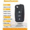Замена Брелока Подходит для 2012-2016 Volkswagen Beetle Passat / 2011-2016 CC Eos Golf GTI Jetta Tiguan Touareg Бесключевой Доступ Пульт Дистанционного Управления