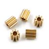 9T 0.4M Height 5mm Copper Gear OD=4.4mm 2A Hole 1.98mm DIY Toy Model Parts 9 Teeth Motor Pinions 92A-5H