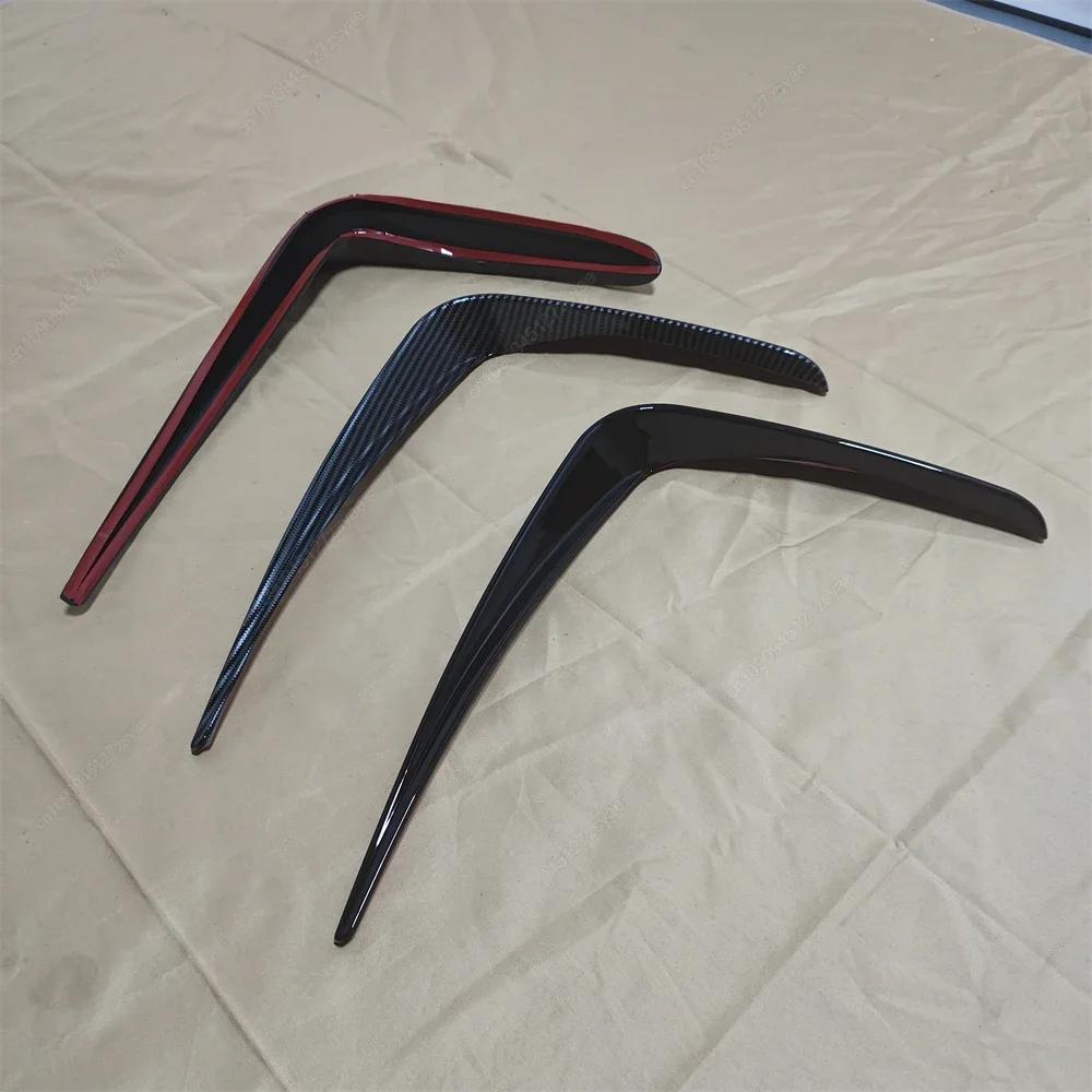 2Pcs Car Front Bumper Fog Lamp Cover Trim Grille Bodykits For BMW 3 Series G20 G21 320i 330i 318i M-Pack 2019-2022 Black Tuning