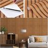 Wood Stripe Background Wall Self-adhesive Wallpaper Desk Cabinet Furniture Renovation PVC Waterproof Sticker