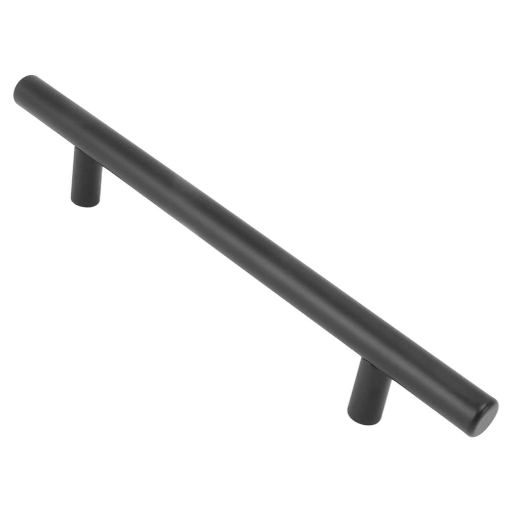 10PCS Cabinet Door T Handle Stainless Steel Modern Wardrobe Drawer Pull Handle for Bedroom Living Room Black