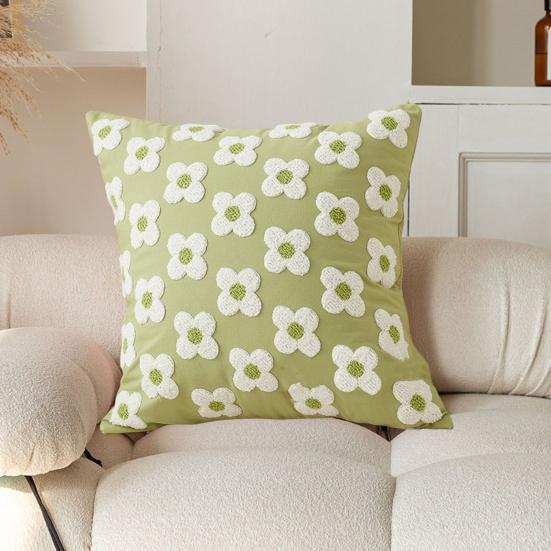 Плюшевая наволочка с цветочным принтом, наволочка с принтом весны и лета, наволочка с декором в фермерском стиле со скрытой молнией для дивана-кровати, украшение для дома