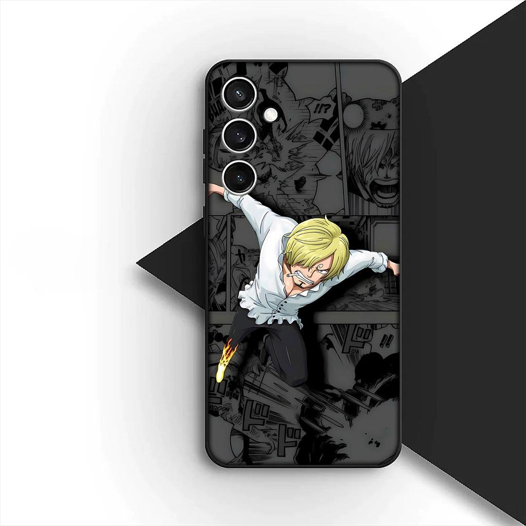 Cover for Samsung Galaxy S24 S25 S23 FE Ultra Plus S7 Edge S25+ S23+ A56 5G Phone Case Roronoa Zoro Sanji One Luffy Pieces