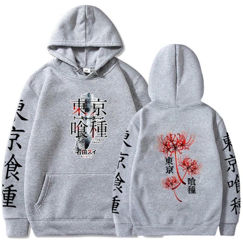 Tokyo Ghoul Japanese Animation Men's Hoodie Vintage Unisex Pullover Men Vintage Graphic Hoody Tops Streetwear Clothing