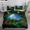 Комплект постельного белья Cottagecore Forest Roads King Queen Double Full Twin Single Size Duvet Cover Pillow Case Комплект постельного белья