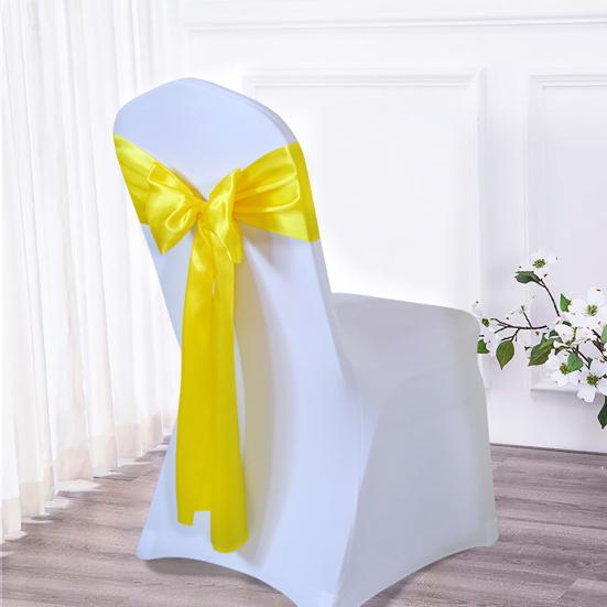Элегантный галстук-бабочка на спинку стула, дышащая искусственная шелковая лента с пятнами для свадебного банкета, ленты для стула, товары для вечеринок