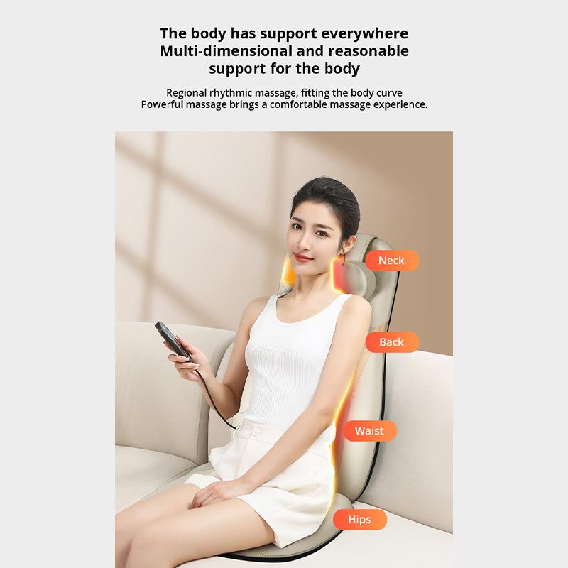 3D многофункциональное массажное кресло для талии и спины, разминающий массаж плеч и шеи, вибрационный массажер для всего тела Tuina