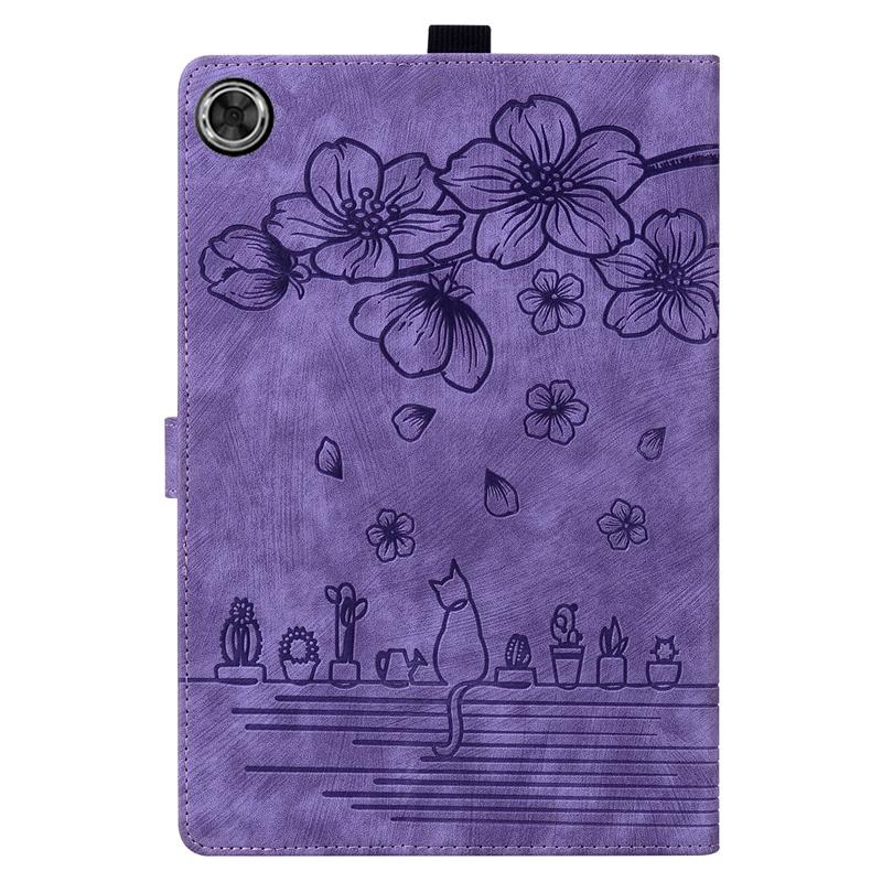 Чехол из искусственной кожи с мультяшным котом для Lenovo Pad Pro 2022, откидная крышка с регулируемым углом наклона для Lenovo Tab M10 Plus (3-е поколение) M10 Plus M9 Вкладка P11 P11 Pro