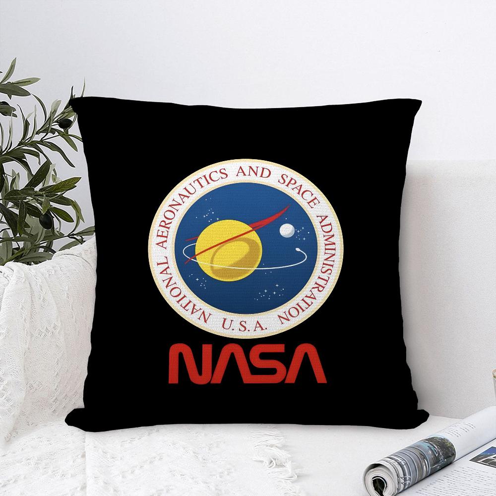 Наволочка для подушки с принтом N-NASA S-space, из плюша, мягкая, двусторонняя печать, чехол для диванной подушки, чехол для декоративной подушки