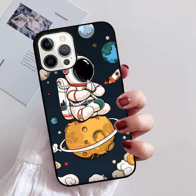 Чехол для телефона с изображением космического астронавта для iPhone 11 12 13 14 Pro Max mini XR XS SE 2020 6 7 8 Plus Samsung S21 S22 Coque Funda