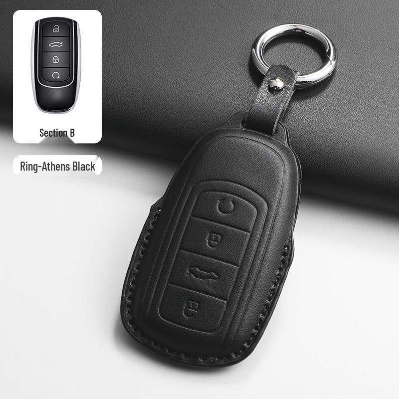 Chery Key Case for Tiggo 8, Tiggo 9, Arrizo 5, Tiggo 7 - Alcantara Key Bag with Buckle