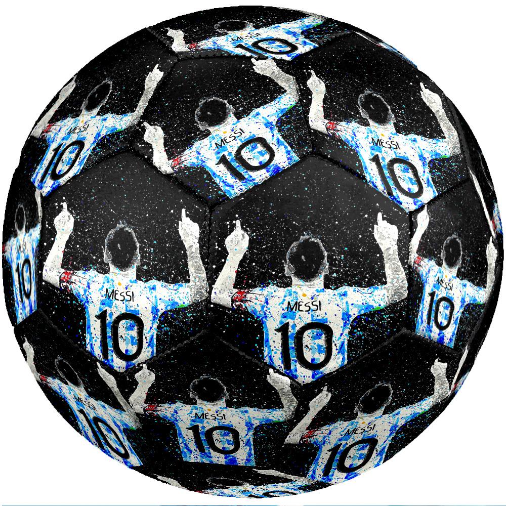 Lionel Messi Theme soccer ball Size 5 Soccer Ball Soft Touch Professional Training Football for Outdoor Sports