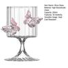 3D Butterfly Wine Glasses 250ml High Borosilicate Glass Heat Cold Resistant Wine Cup Cocktail