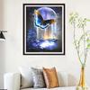 5D Diy Diamond Painting Butterfly Flying To The Moon Cross Stitch Set Full Diamond Embroidery Mosaic Art Picture of Rhinestones Decor Gift