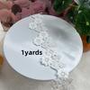 1 Yard Floral Lace Trim Ribbon, Water-Soluble Fabric, DIY Sewing Craft Decoration 5.5cm Width