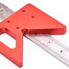 Углы Линейка Деревообработка Инструмент Разметка Чертеж Измерение Высокоточные Алюминиевый Сплав Центр Разметчик Измеритель Промышленный