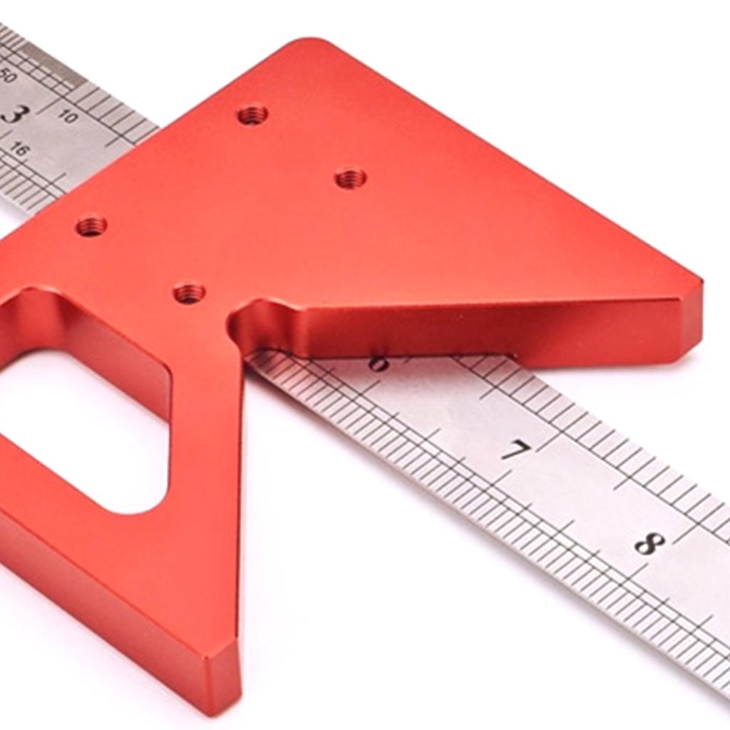 Углы Линейка Деревообработка Инструмент Разметка Чертеж Измерение Высокоточные Алюминиевый Сплав Центр Разметчик Измеритель Промышленный