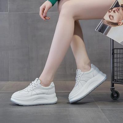 6 см Модные туфли на танкетке на платформе, летние разноцветные кроссовки высокого бренда, женские сандалии из натуральной кожи, туфли-лодочки