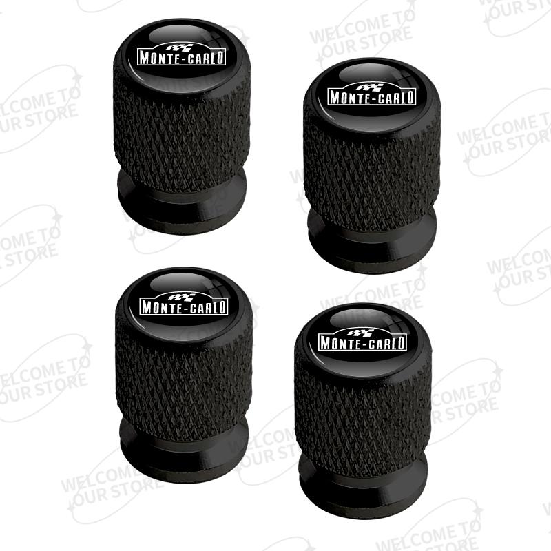 Aluminum For Skoda Monte Carlo Logo Octavia Superb Fabia Sport Line 4pcs Car Decor Wheel Tire Valve Caps Stem Cover Accessories