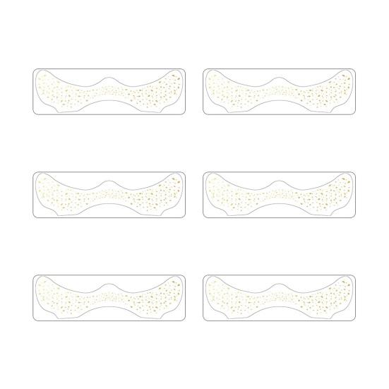 Yousheng 6 шт. золотые блестящие веснушки наклейки для лица татуировки водонепроницаемые искусственные веснушки патчи мерцающий макияж крапинки для гламурного образа