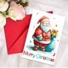 10PCS Christmas Greeting Cards Set with Envelopes, Cartoon Hand-drawn Xmas Cards for Holiday Wishes & Gifts
