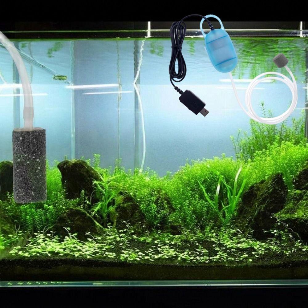 Mini Fish Tank Oxygen Pump Portable Aquarium Aerator Fish Tank Aerator USB Oxygenator Fish Tank