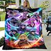 Anime Cartoon Demon Slayer Blanket,Flannel Blanket Throw Blanket,Sherpa Warm Children's Blanket for Living Room Bedroom Beds