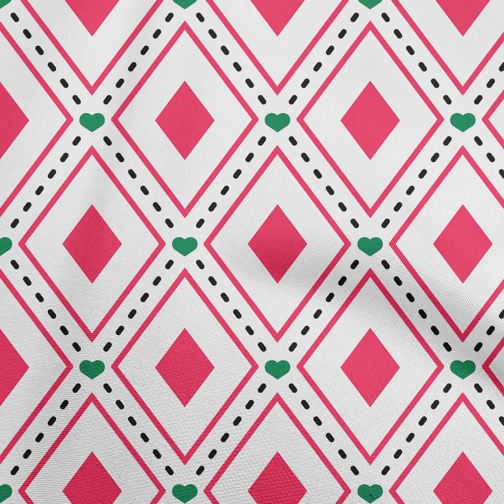 oneOone Cotton Flex Green Fabric Check  Dress Material Fabric Print Fabric By The Yard 40 Inch