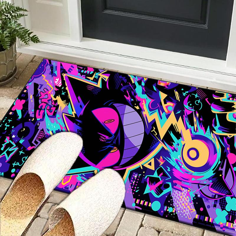 Gen-gar Neon Adventure Office Rug Chair Mat, Game Carpet, Suitable for Front Door, Bedroom, Living Room, Desk, Holiday Gift