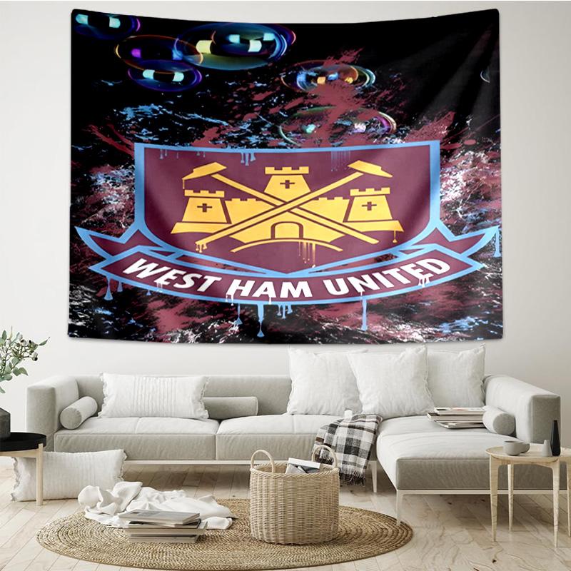 West Football Club Tapestry Hanging for Bedroom,Livingroom, Playroom,Decor Art Room Wall Tapestry Holiday and Birthday Gifts