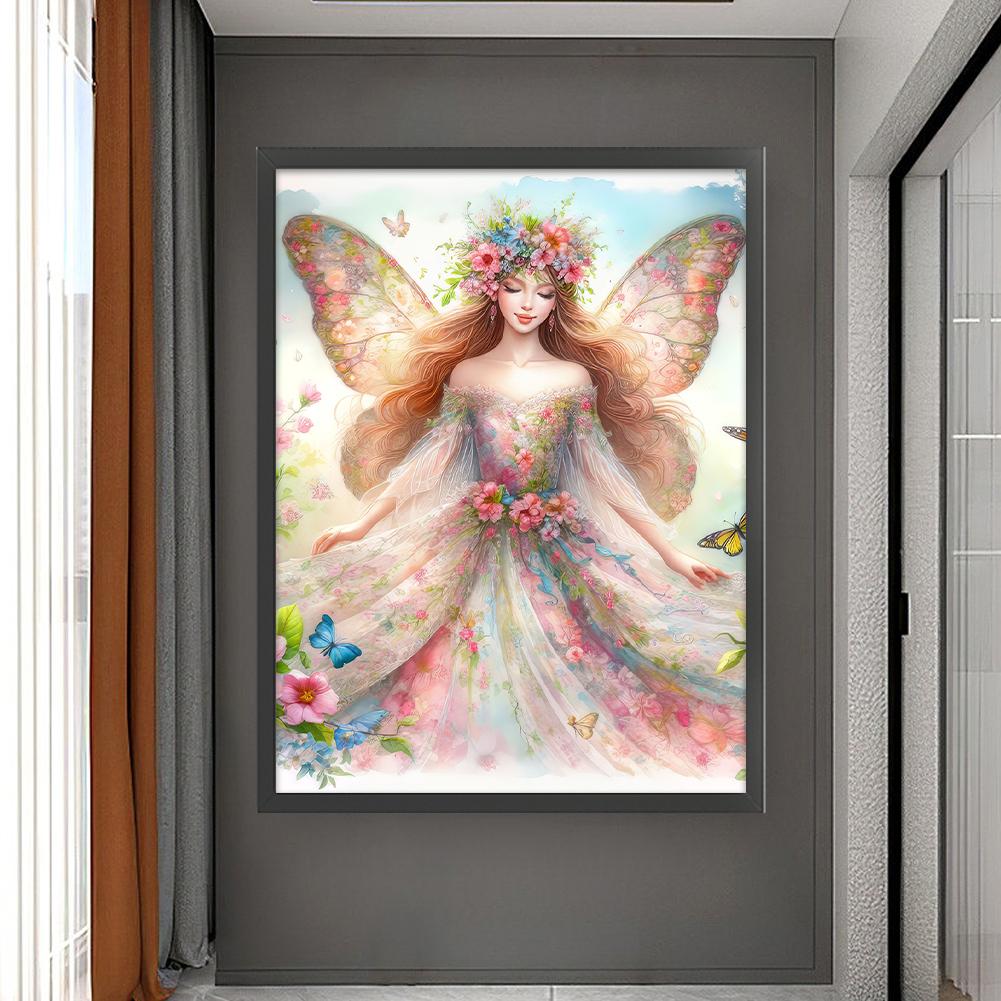 LF# Полная вышивка Эко-хлопковая нить 11CT Печатная Фея Набор для вышивки крестом Искусство