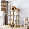 Multi-Level Cat Climbing Frame For Indoor With Scratching Posts Scratching Boards Perches Caves Large Cat Tree Tall Cats Tower