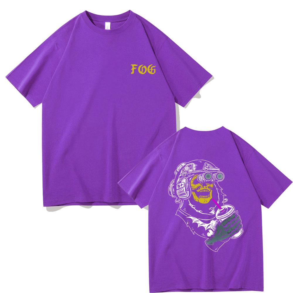 Футболка Forward Observations Group с готическим принтом скелета, мужская модная черная футболка с коротким рукавом в винтажном стиле