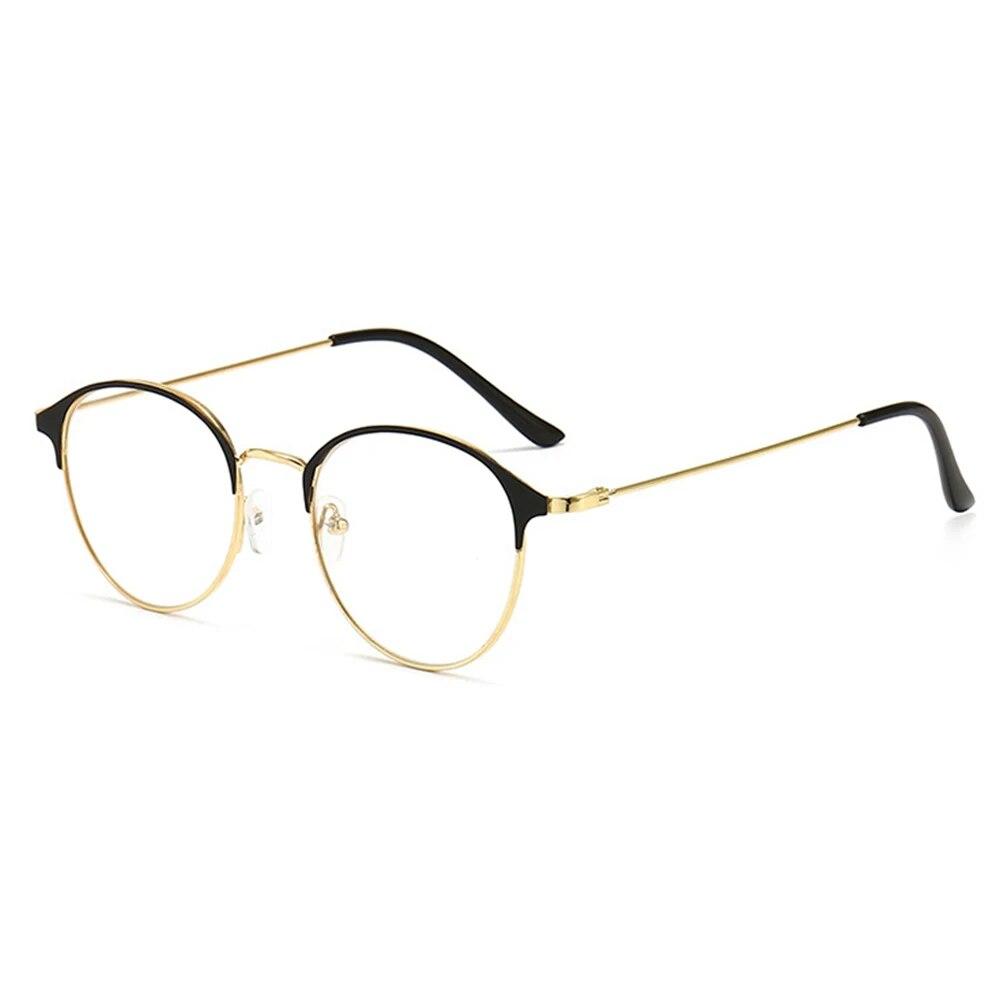 Fashion Anti Blue-ray Reading Glasses Metal Presbyopia Eyeglasses Women Square Round Far Sight Eyewear Vision Care +1.0~+4.0