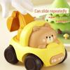Pet Inertia Cartoon Excavator: Fun Children's Toy Gift