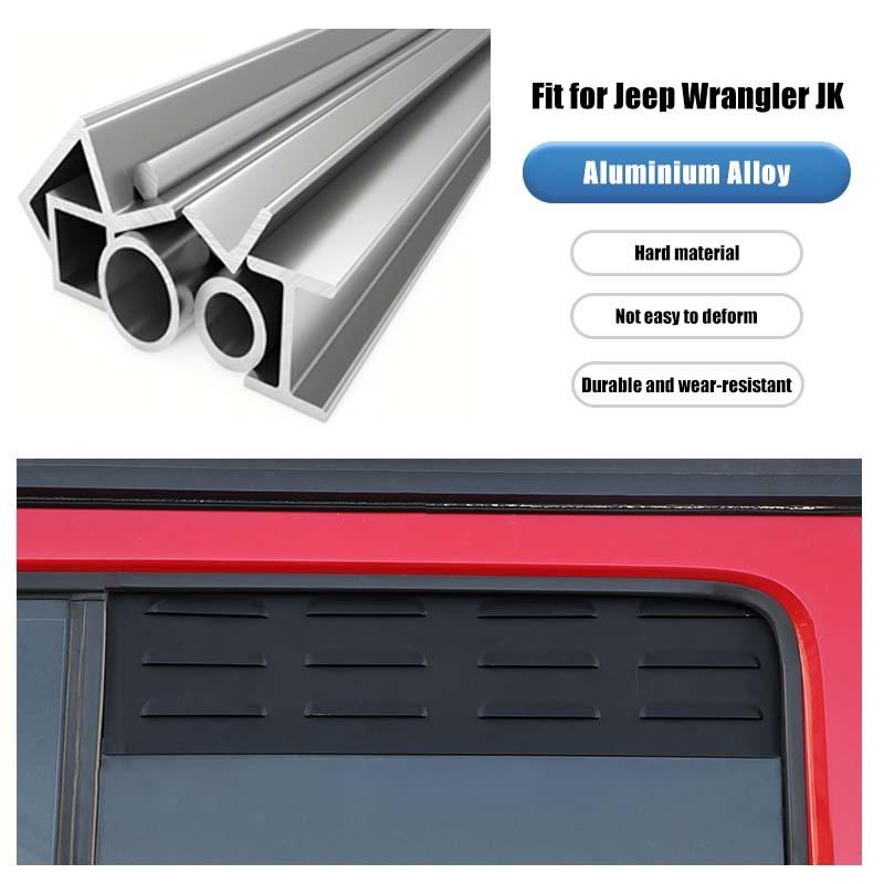 Жалюзи заднего окна, вентиляционная доска, декоративная крышка для Jeep Wrangler JK 2007-2017, 4-дверная версия, внешние аксессуары автомобиля ( Алюминиевый сплав)