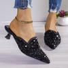 Baotou Half-slipper Women's Summer Sequined Shoes Elegant Fairy Casual Women's Cool Slippers