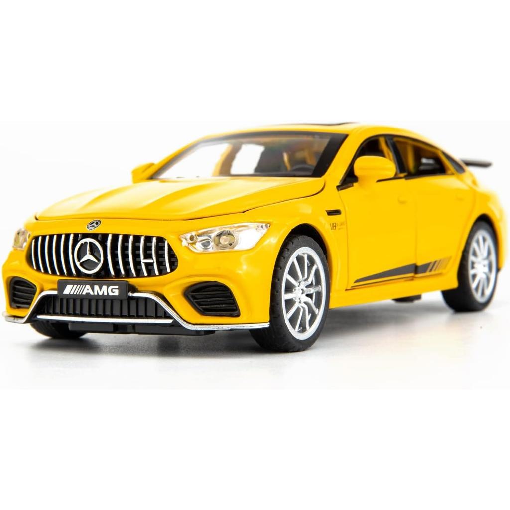 1/32 Benz AMG GT63 Модель автомобиля Литой игрушечный автомобиль с откидным механизмом, звуком и светом, дверь может открываться, игрушечный автомобиль для детей, подарок