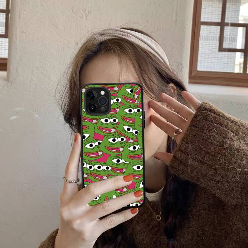 Чехол для телефона Sad Frog meme для iPhone 11 12 13 Mini Pro Max 8 7 6 6S Plus X 5 SE 2020 XR XS Funda Case
