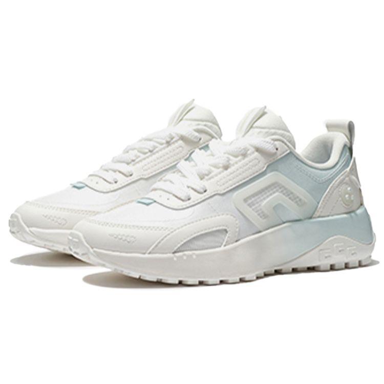Li Ning CF Yuehua 2.0 Низкие спортивные повседневные туфли женские кроссовки белые синие AGLS046-3