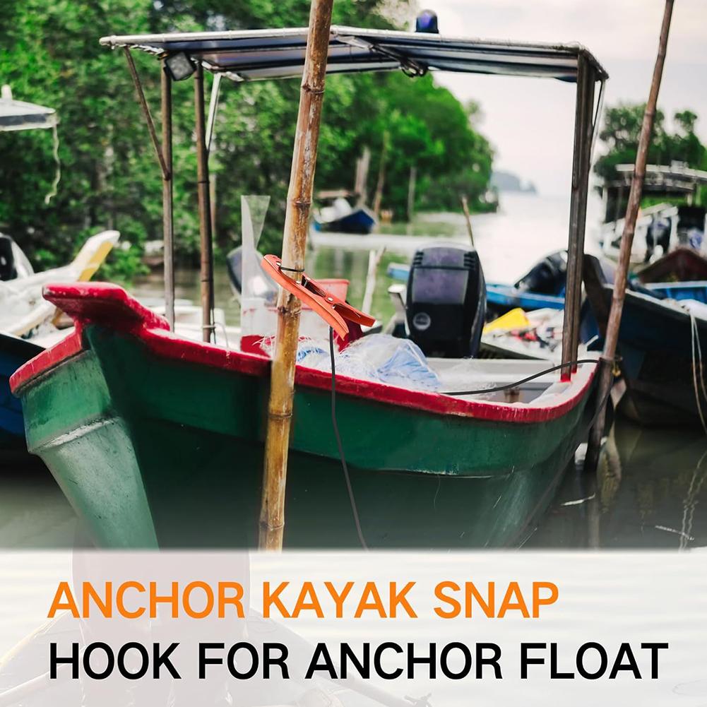 Canoe Anchor Grip with Paracord Brush Clamp Anchor Kayaks Anchor Grip for Fishing Boating and Camping