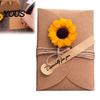 Изысканные праздничные открытки 5 шт. DIY открытки с сухоцветами, ручная работа, открытка с искусственными цветами, джутовая веревка, романтический подсолнух
