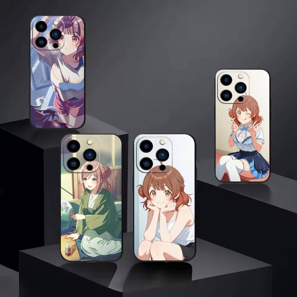 Чехол для телефона Love Live Накасу Касуми Для iPhone 16,15,14,13,12,17,Pro Max,Plus Силиконовый Черный Чехол