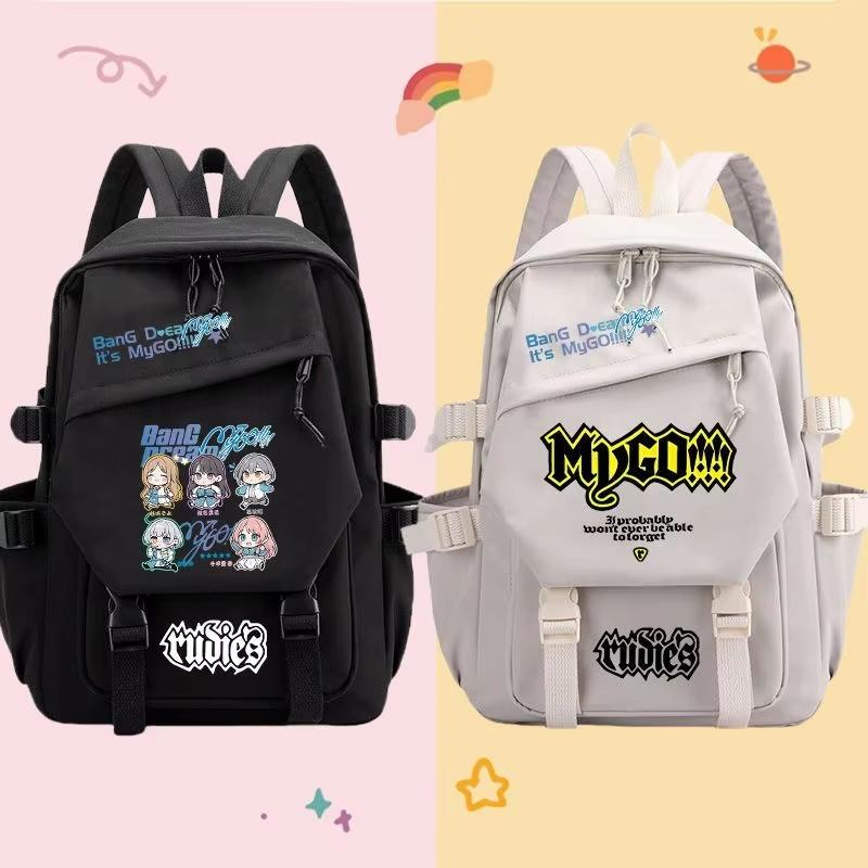 BanG Dream Its MyGO Backpack Boys Girl Teenage Anime School Bag Takamatsu Tomori Anon Chihaya Rana Pattern Stain Resistant Bags