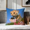 cute Abstract funny cat meme soft pillowcase for Sofa Living Room Home office Decor Protective Covers party hogar pillow cover