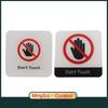 Don't Touch No Touching Signs Public Place Logo Acrylic Wall Stickers Prohibition Badge Notice Store Inside Warning Plaque