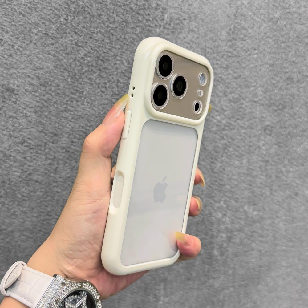 Поверните к 17 Прозрачный Конфетный Цвет Рамка DIY Чехол для Телефона Для iPhone 17 Pro Max Air 11 13 14 12 15 Pro 16 Plus Акриловая Задняя Крышка