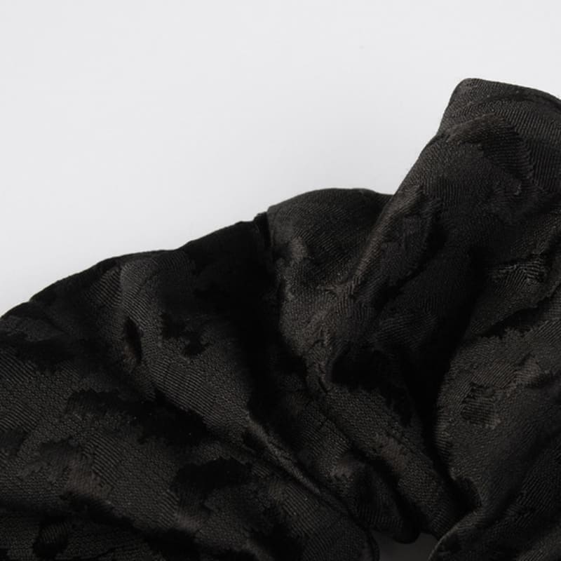 Eireve JACQUARD LEOPARD SCRUNCHIE (BLACK)