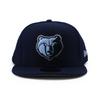 New Era Cap 59FIFTY Memphis Grizzlies NBA Team Basic Fitted Cap Memphis Grizzlies Navy Basketball Yuki Kawamura Ja Morant 5950 Sz 7 [Used]